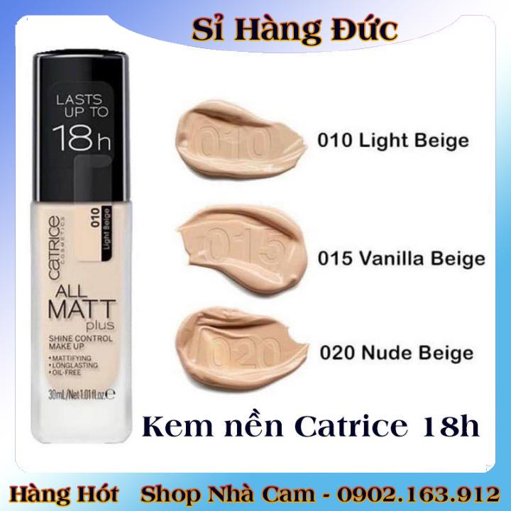 [auth] Kem Nền Kiềm Dầu Catrice All Matt Plus 18h Mỏng Mịn -Nội địa Đức Đủ Bill [Hot]