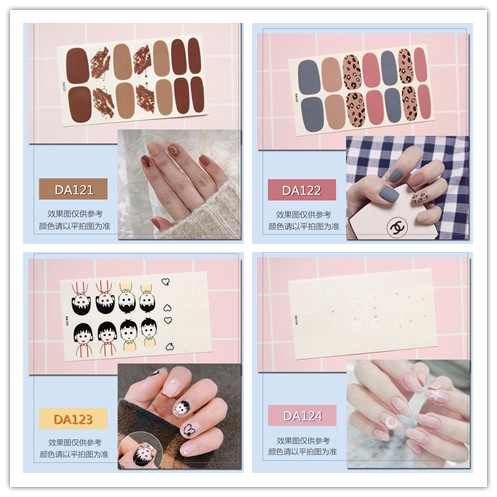 Bộ 14 sticker dán móng tay trang trí chống thấm nước phong cách Hàn Quốc xinh xắn | WebRaoVat - webraovat.net.vn