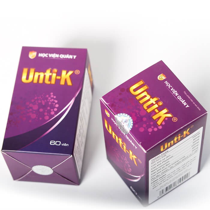 Viên Uống UNTI K Chống Oxy Hóa Tăng Đề Kháng Sản Phẩm Của Học Viện Quân Y