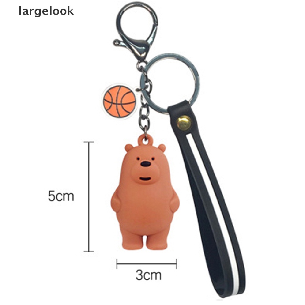 Móc khóa mặt hình gấu We Bare Bears thích hợp sưu tầm