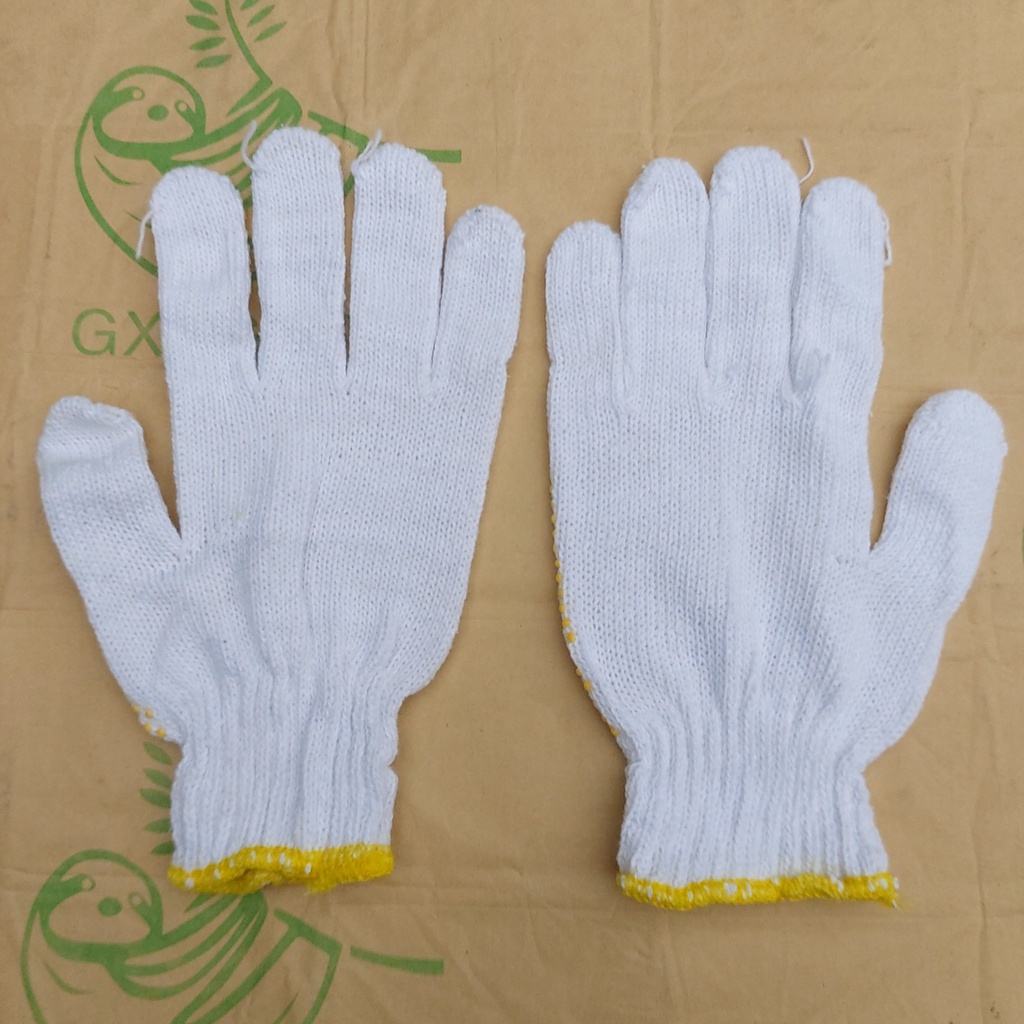 [Bán buôn] găng tay bảo hộ lao động sợi len phủ hạt nhựa giá rẻ chất lượng hàng không đúng cam kết hoàn tiền