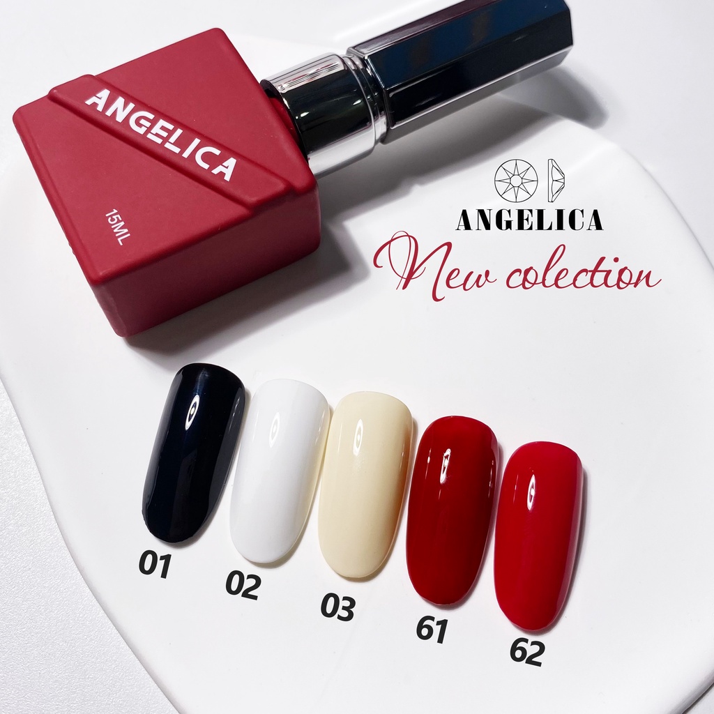 Sơn Gel Hồng Tone Lẻ Màu ANGELICA SGA