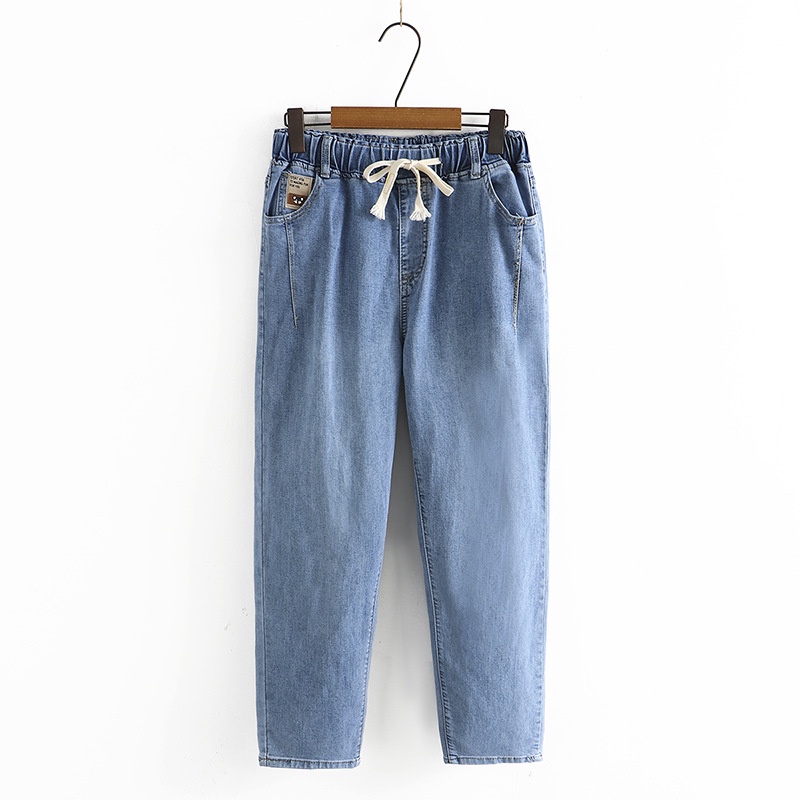 Quần Jeans Denim Màu Đen/Xanh Dáng Ôm Có Size XL-4XL Thời Trang Dành Cho Nữ