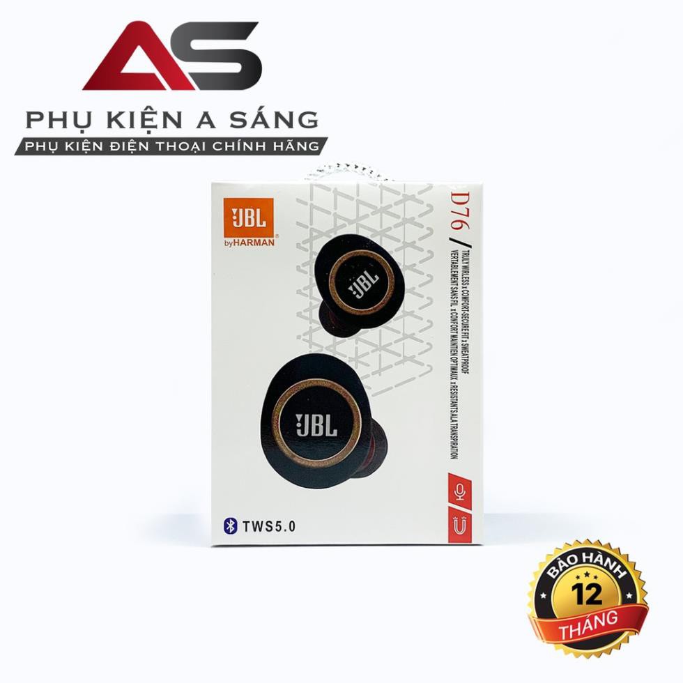 Tai Nghe Bluetooth Sport D76 màu đen - Hàng nhập khẩu