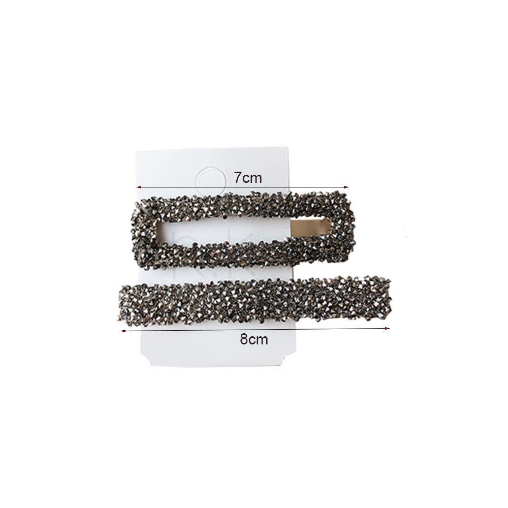 HS Set 2 Kẹp Tóc Đính Đá Lấp Lánh Thời Trang