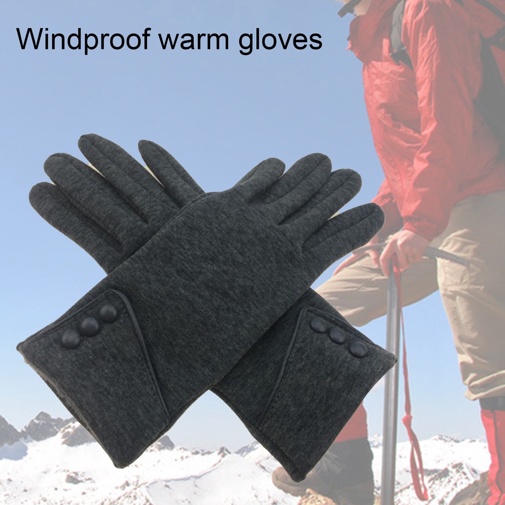 1 Đôi Găng Tay Bông Ấm Áp Xinh Xắn Cho Nữ