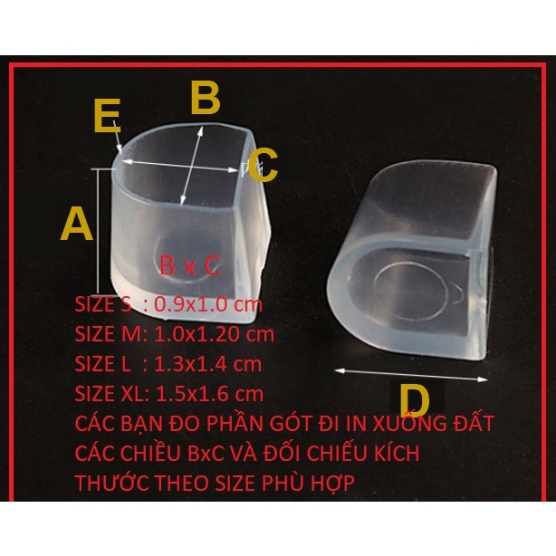 NÚT BỌC GÓT GIÀY KHIÊU VŨ CÓ 4 SIZE KHÁC NHAU