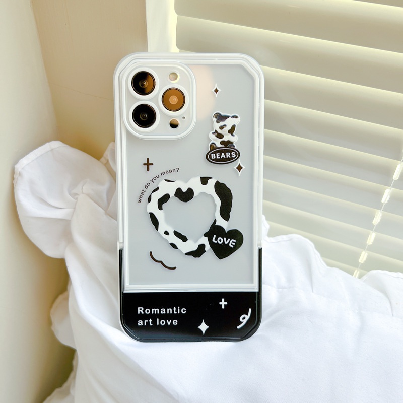 Ốp lưng iphoneỐp Điện Thoại  Kèm Giá Đỡ Tàng Hình Họa Tiết Hoạt Hình Dễ Thương Cho iphone 14 / 13Pro 12 / xs / 6 / 7 / 8PLUSDinuo case