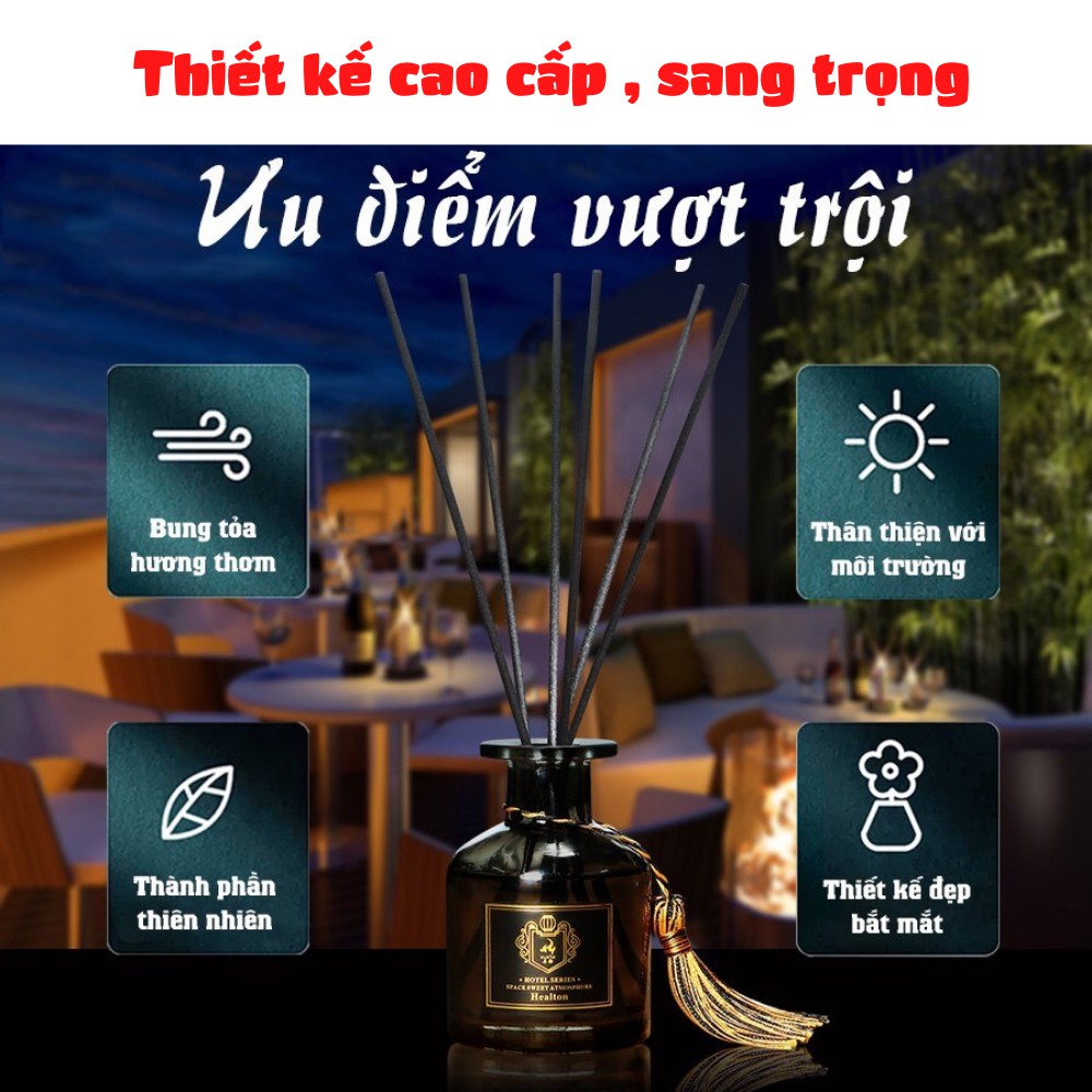 Tinh dầu thơm phòng que gỗ tự khuếch tán , dầu thơm tiện dụng cho không gian phòng ngủ của bạn TIME HOME