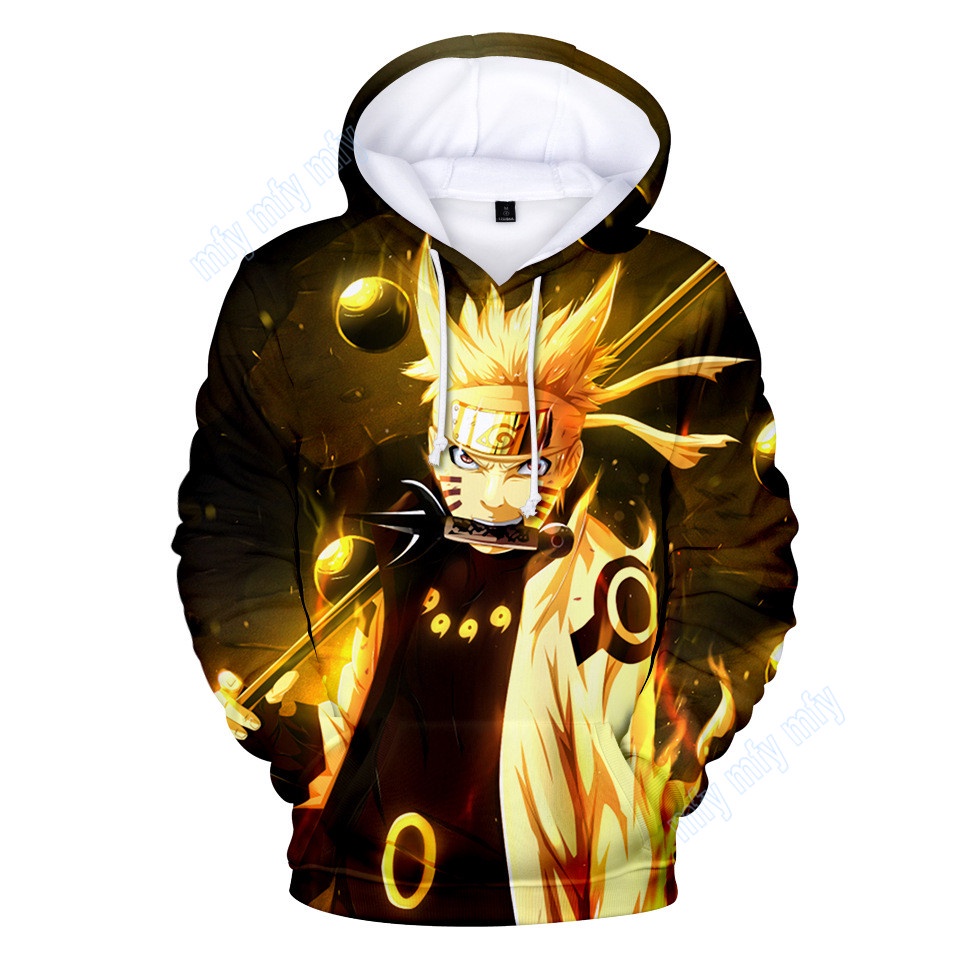 Áo Khoác Hoodie In Hình Naruto Kakashi Itachi Sasuke Cho Bé Trai Bé Gái