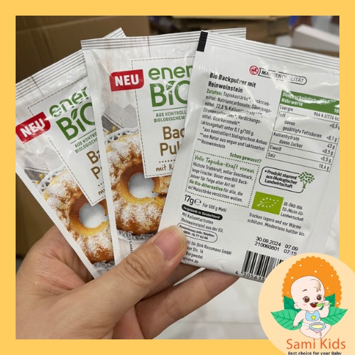 Bột nở hữu cơ Đức làm bánh pancake, bữa phụ, đồ ăn dặm cho bé SAMI KIDS