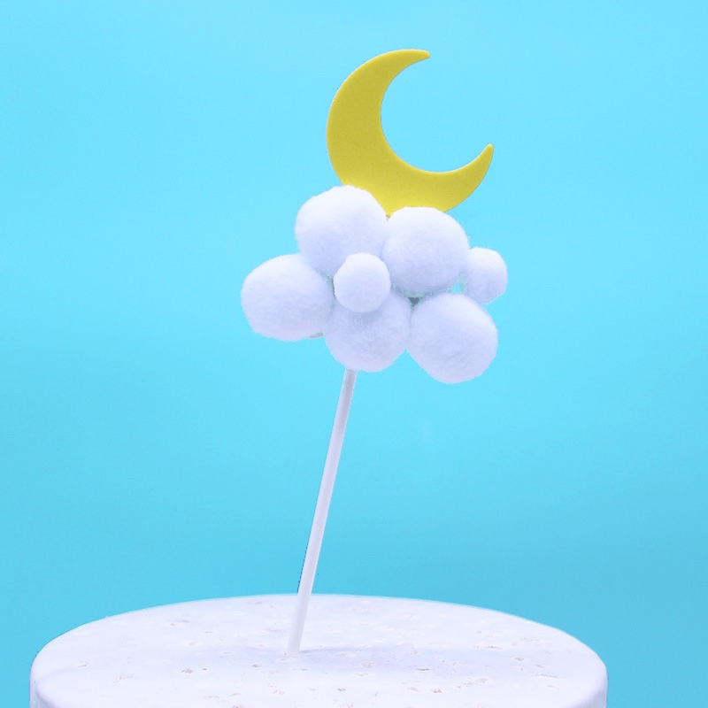 topper cake [FREESHIP] mây bông trăng sao bông đẹp