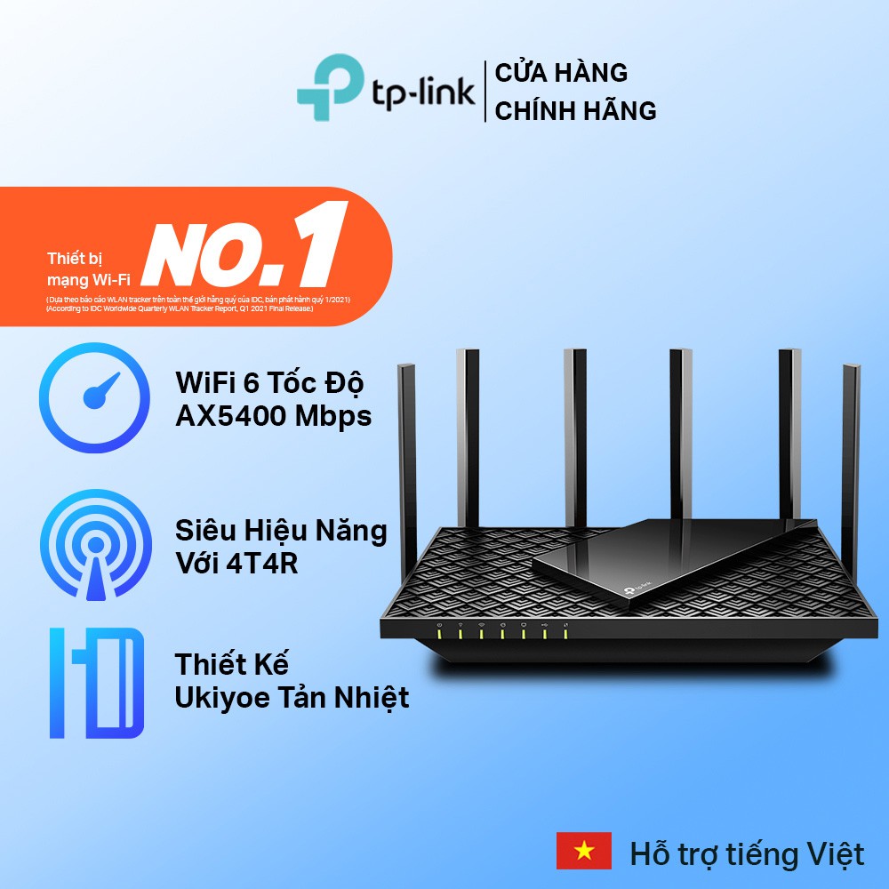 Bộ Phát Wifi TP-Link Archer AX73 Wifi 6 Gigabit Băng Tần Kép AX5400 | DiDongVietNam.com