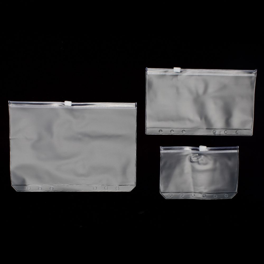 Ví Khóa Kéo Nhựa Đựng Tài Liệu Khổ A5/A6/A7