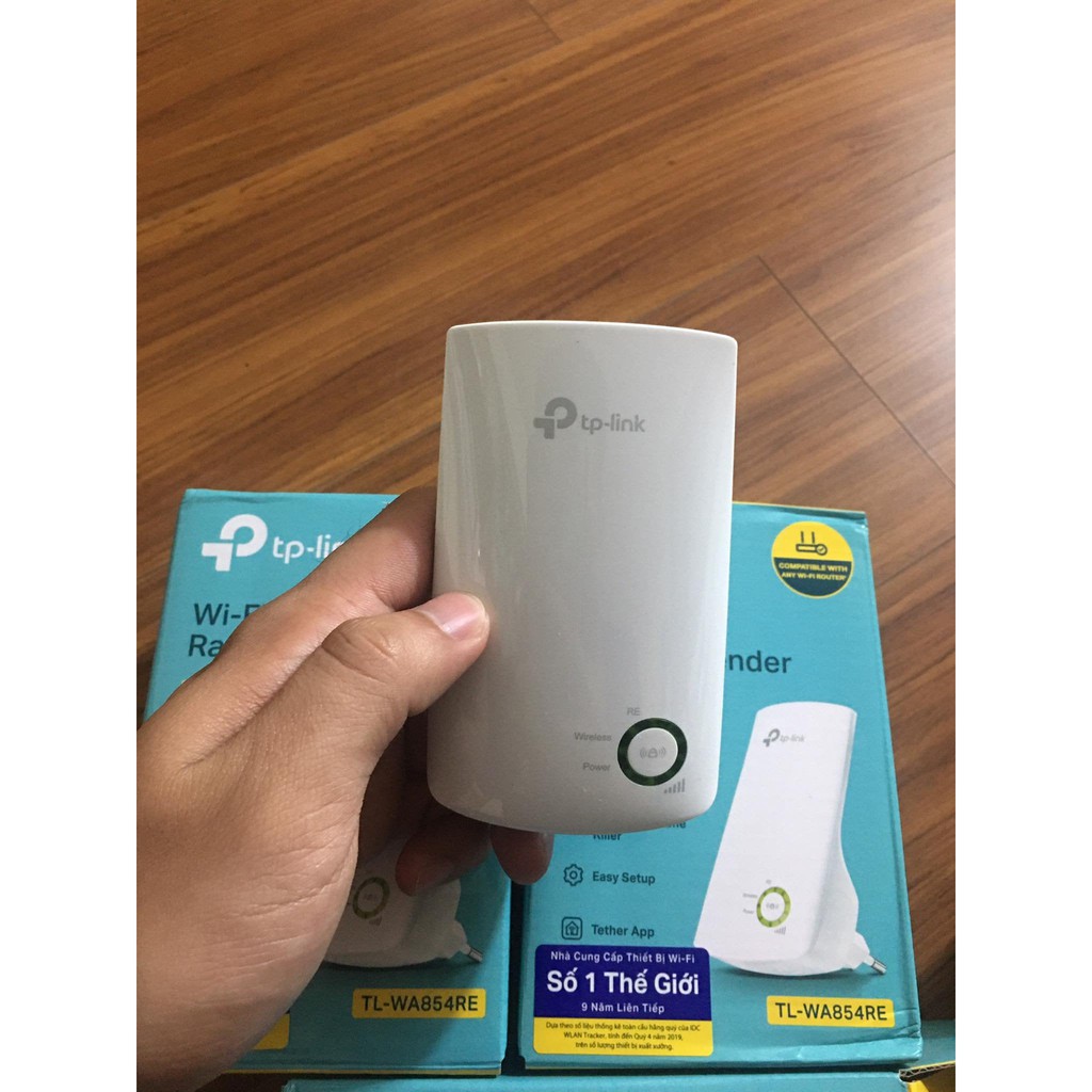 [Hàng chính hãng] Kích sóng TP LINK WA854RE chuẩn tốc độ 300 Mbps có đèn LED báo | BigBuy360 - bigbuy360.vn