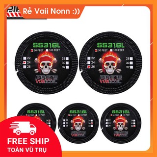 Dây ss316l pirate-coil _ dây dẫn nhiệt diy _ dây build coil, trở