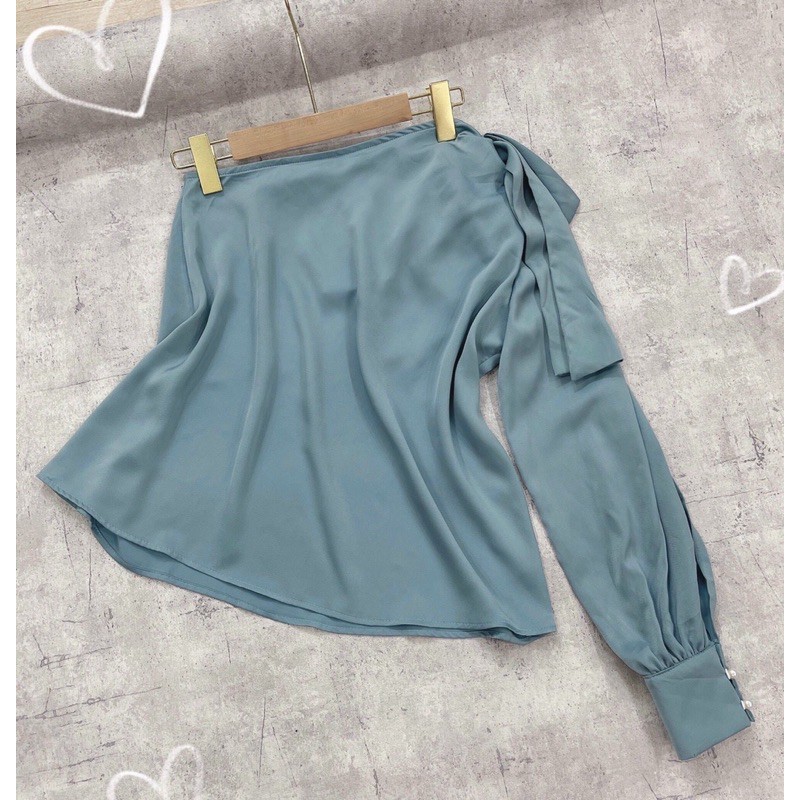 Áo lệch vai nơ 3 màu