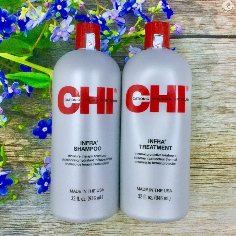 Dầu gội CHI Infra Shampoo dưỡng ảm cho tóc khô và hư tổn 946ml