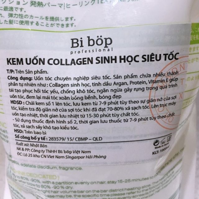 THUỐC UỐN ÉP BIBOP-SẢN PHẨM SINH HỌC