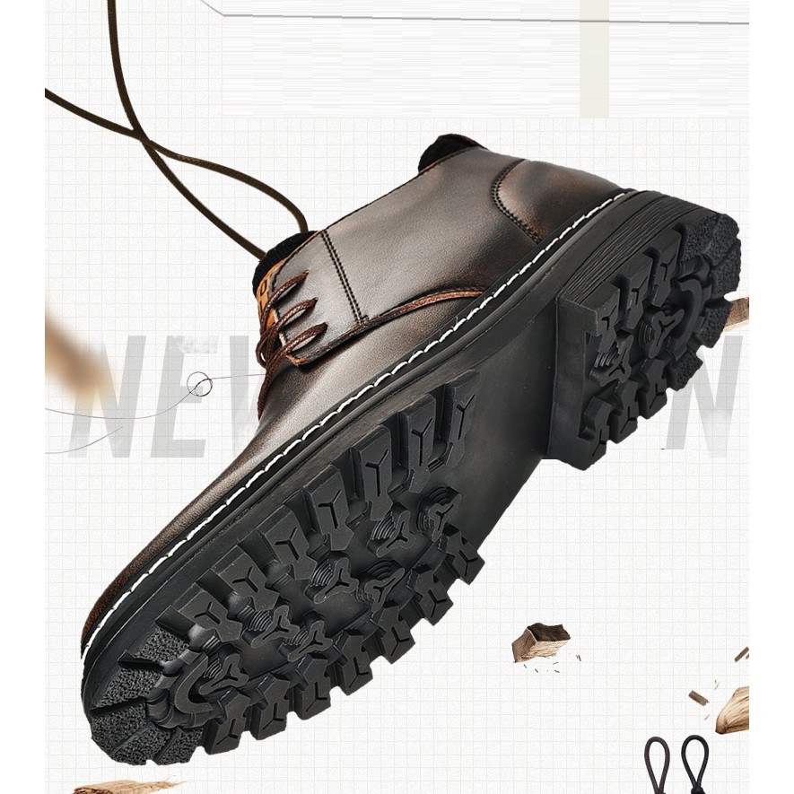 Elegant fashion vintage leather shoes for men