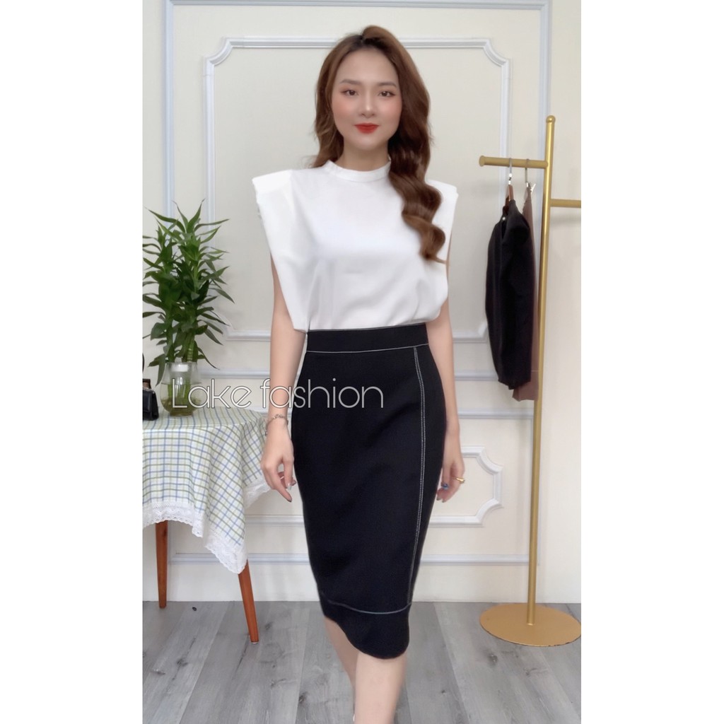 Chân váy, chân váy bút chì công sở phối chỉ nổi Lake Fashion | BigBuy360 - bigbuy360.vn