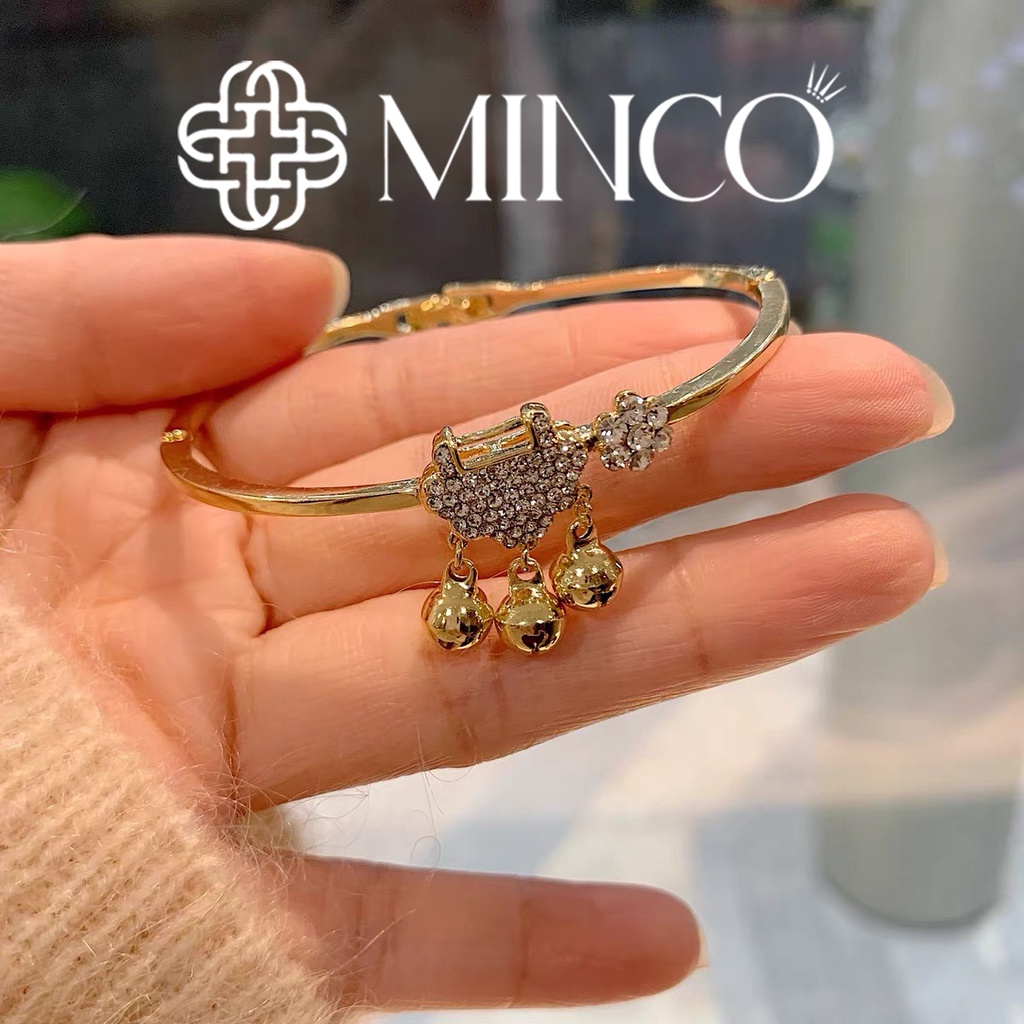 Lắc Tay nữ Titan Bách Gia Tỏa màu vàng Minco Accessories phong cách tiểu thư VT40