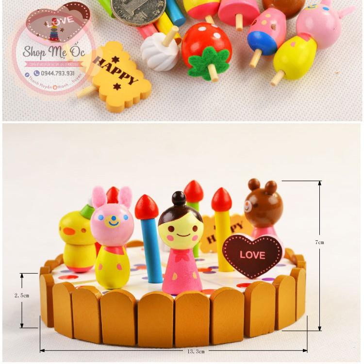 Đồ chơi gỗ - Bộ bánh sinh nhật Mother Garden