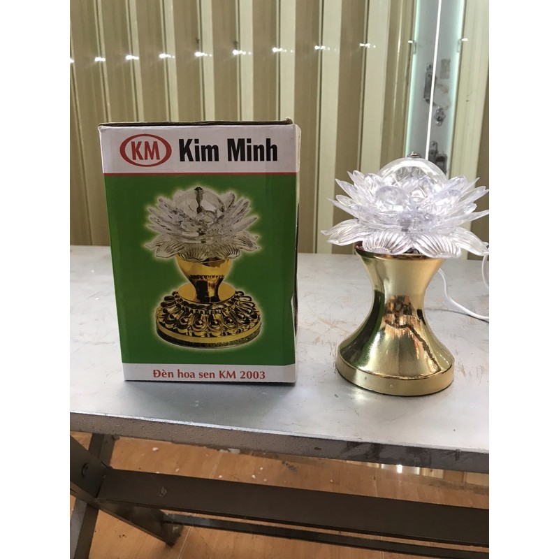 đèn led xoay Hình Hoa Sen cao 16 cm