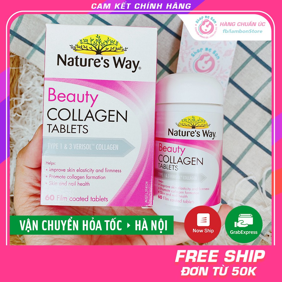 [CHUẨN AIR] Collagen viên Nature's Way Beauty Collagen Booster 60 viên - Xuất xứ Úc