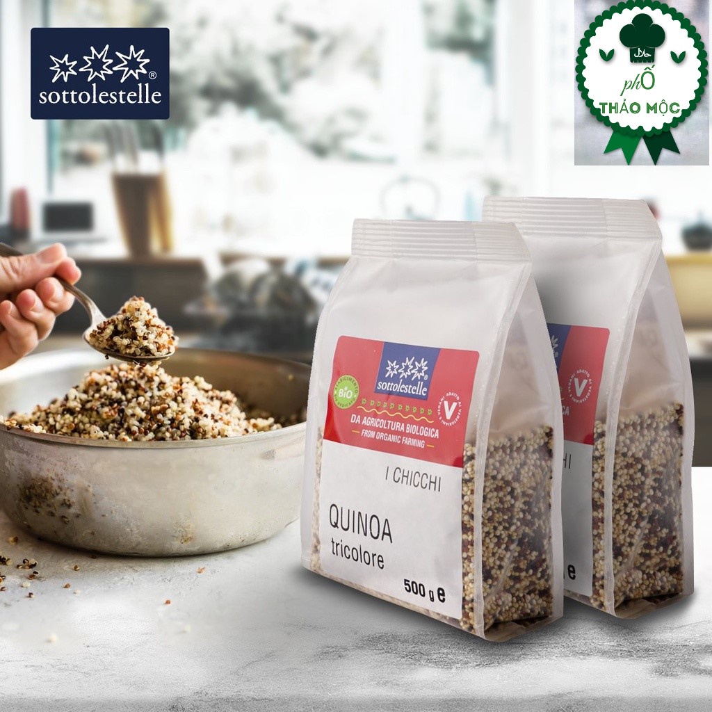 Hạt Diêm Mạch Quinoa 3 Màu Hữu Cơ Sottolestelle