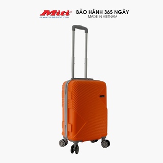 Vali du lịch nhựa cao cấp thiết kế thời trang màu sắc hiện đại Size 20 inch MITI VL513034