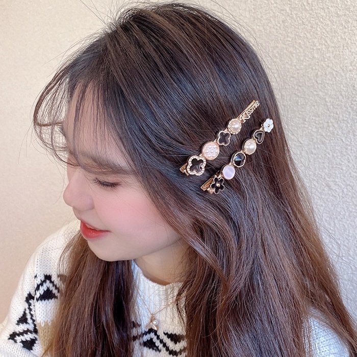 Kẹp Tóc Đính Đá Và Ngọc Trai nhân tạo K2 Phong Cách Hàn Quốc sang trọng, thanh lịch - Hàng cao cấp
