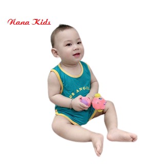 bộ thun lạnh sát nách bé trai quần thể thao thương hiệu minkymon cho bét ƯC 6 kg đến 15 kg