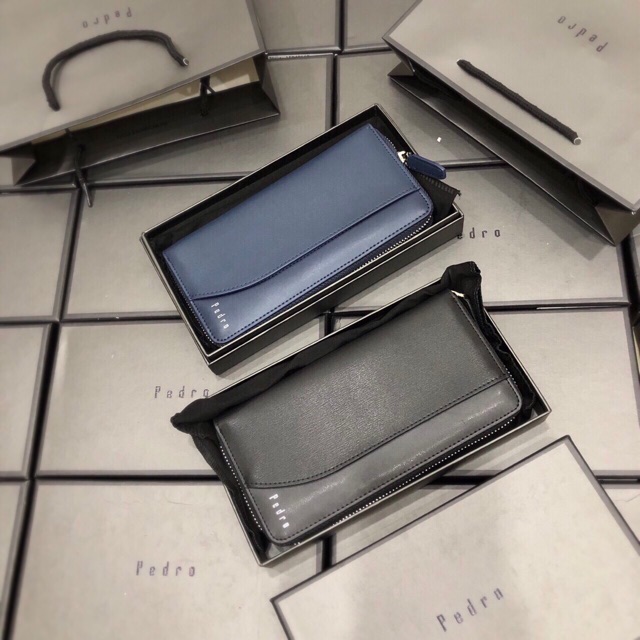 VÍ DÀI NAM NỮ PEDRO FULL HỘP+ TÚI GIẤY [FREESHIP] SANG TRỌNG NHIỀU NGĂN TIỆN LỢI