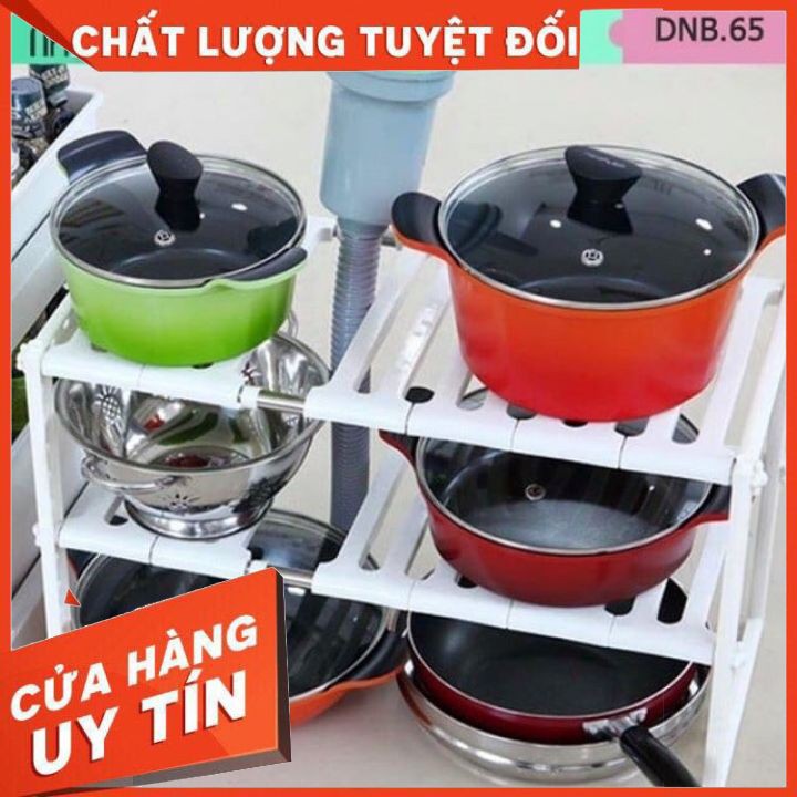 Kệ 2 Tầng Gầm Bếp Có Điều Chỉnh Chiều Dài Nhật Bản[XẢ KHO]