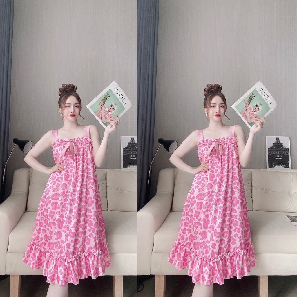 Váy Ngủ sexy ❣️FREE SHIP❣️ Đầm Ngủ sexy Lụa Latin Chất Siêu Mát Dáng Siêu Xinh &lt;60kg
