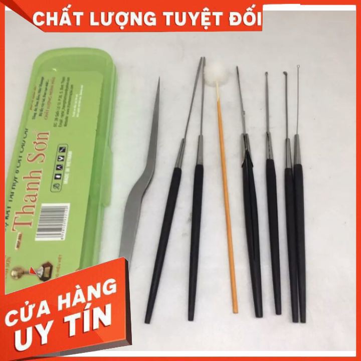 [tận gốc bộ lấy ráy tai thanh sơn bộ gồm 8 món dùng cho salon và tiện lợi  dùng cho ở ️️️️️