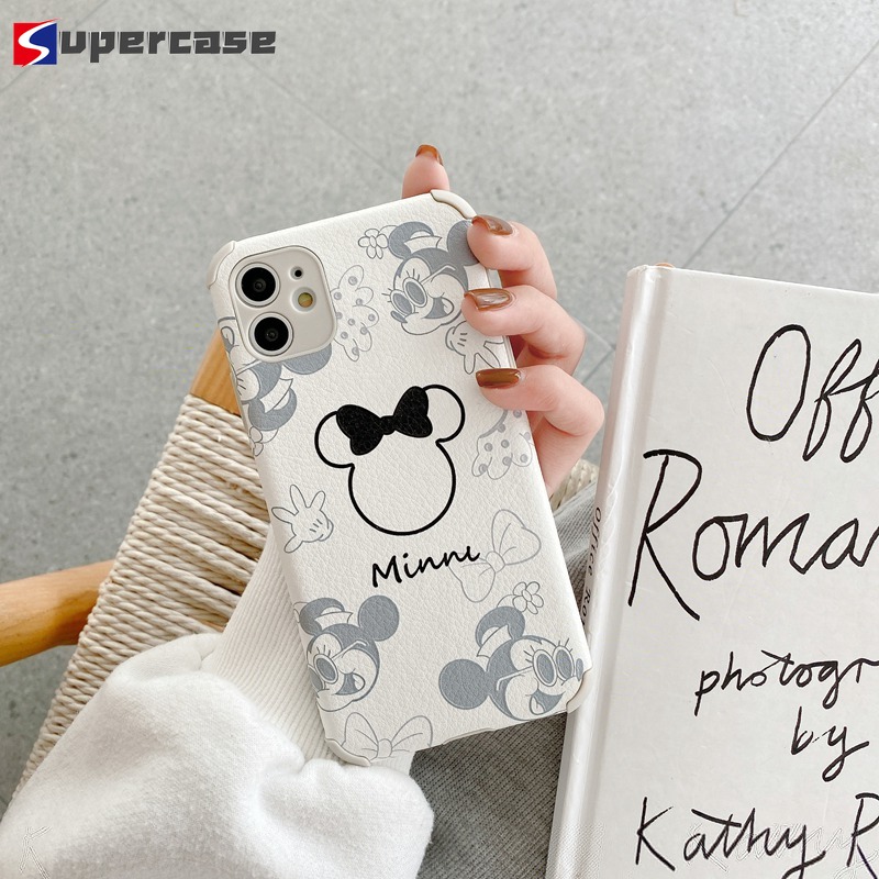 Ốp Điện Thoại Mềm Hình Chuột Mickey/Minnie Dễ Thương Cho Iphone 13 12 Pro Max Mini 11Pro Max Xs Max Xr X 8 7 Plus Se