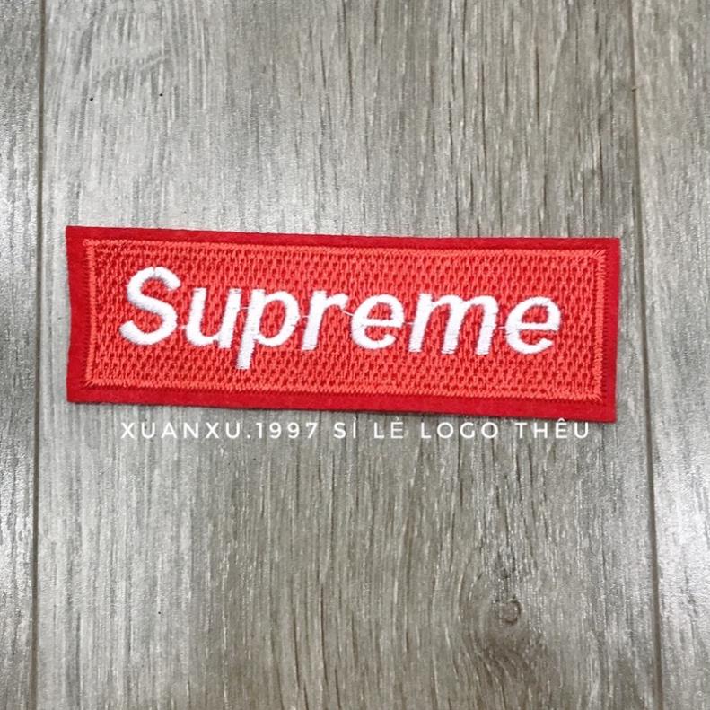 Logo Supreme thêu là ủi . hàng đẹp