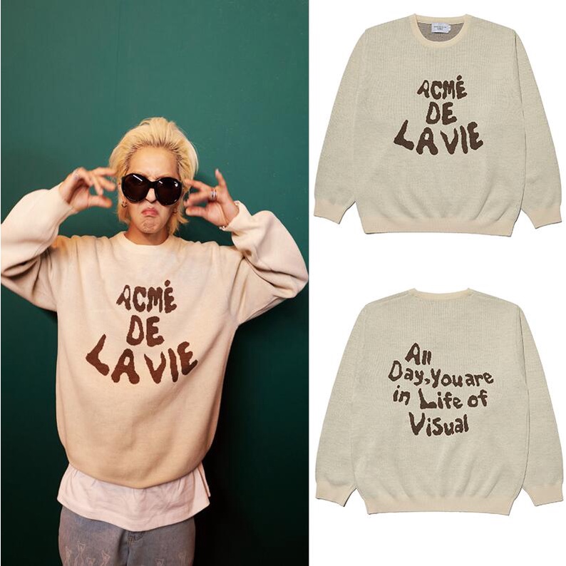 Áo sweater tay dài cổ tròn in chữ cái thời trang dành cho cặp đôi
