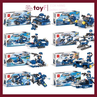 Đồ Chơi Lego Swat Cảnh Sát Mô Hình Ô Tô, Xe Tăng, Máy Bay, Tàu Ngầm, Tàu Chiến DLC005 - ToyF