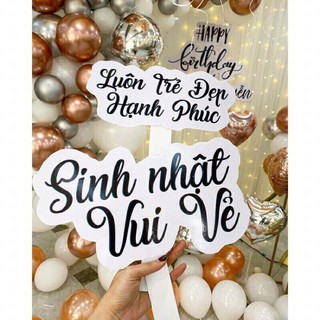 Hastag cầm tay sinh nhật fomex 5mm