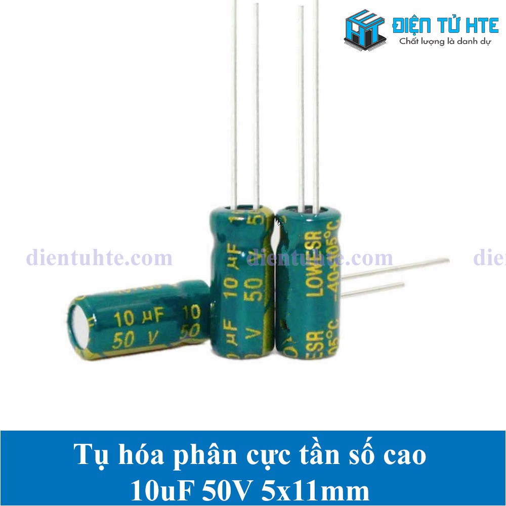 Combo 20 Tụ hóa tần số cao 10uF050V 5x11mm [HTE Quy Nhơn CN2]