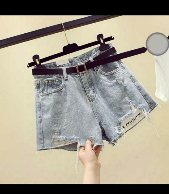 [ Mã FAMAYWA giảm 10K đơn 50K] Quần short jean lai rách đắp vải đẹp mê, hình thật quần chụp sàn | BigBuy360 - bigbuy360.vn
