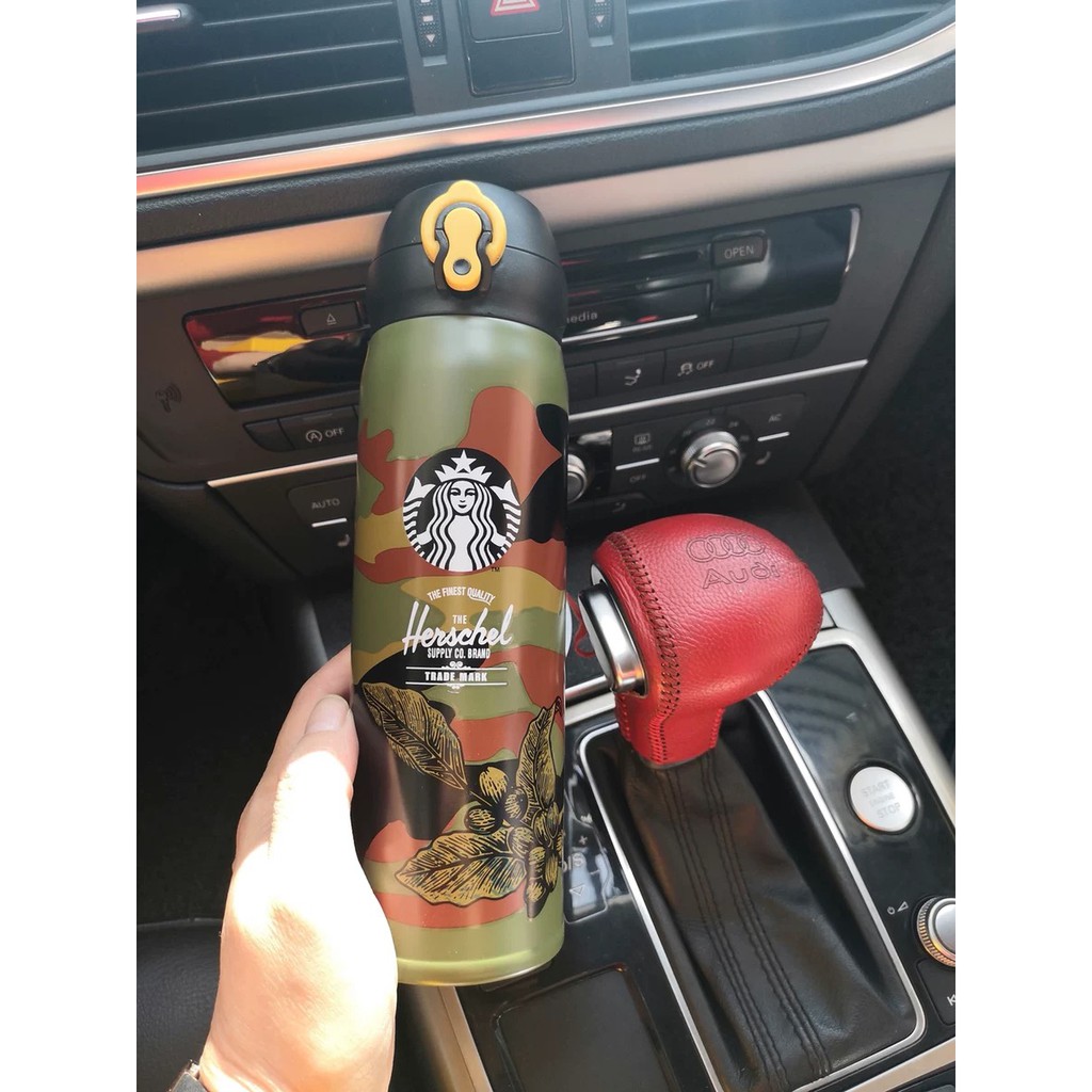 Bình giữ nhiệt chính hãng Starbucks x Thermos  Herschel rằng ri 500ml