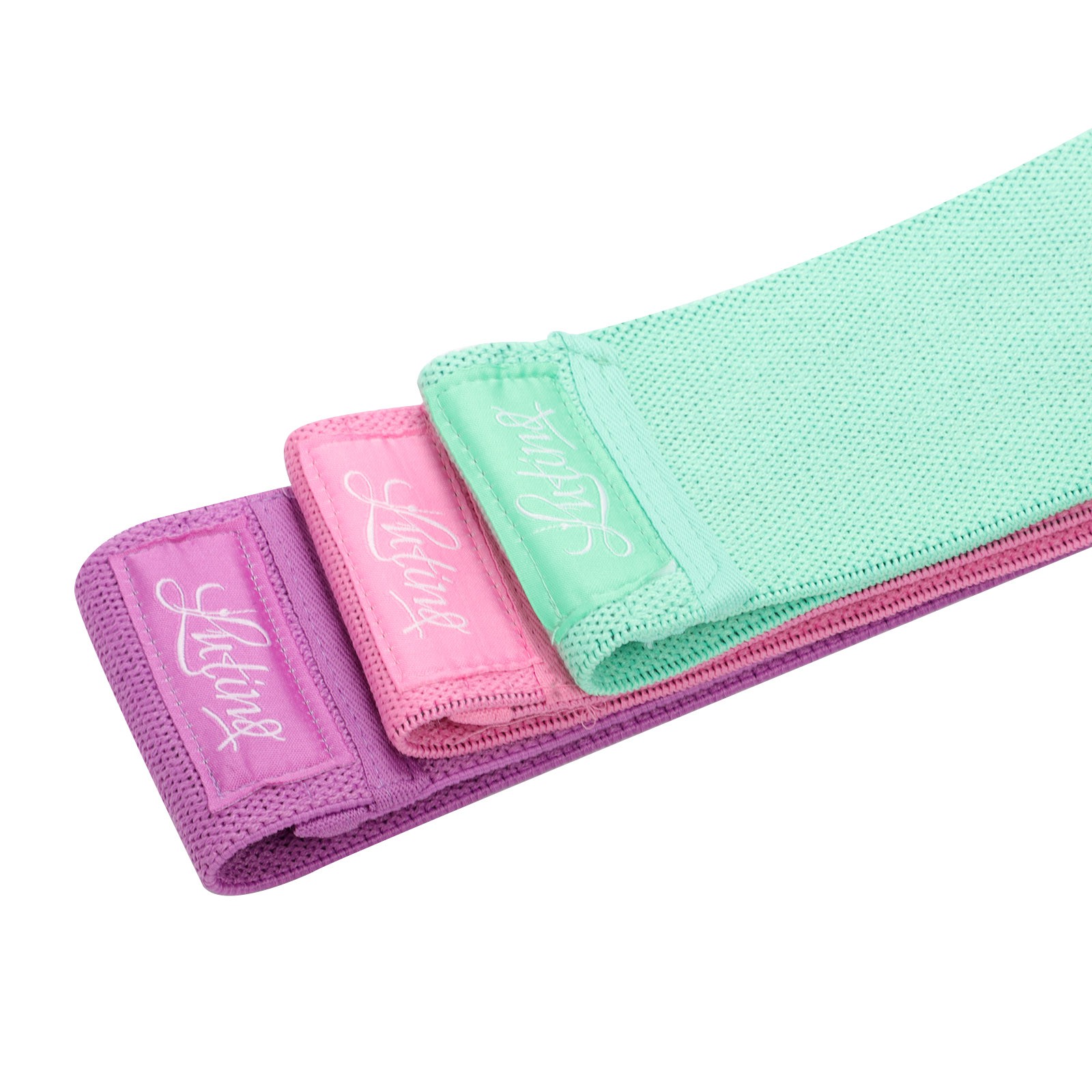 Band Yoga Soft Polyester Soft 1 Set 60 / 90 / 120lbs