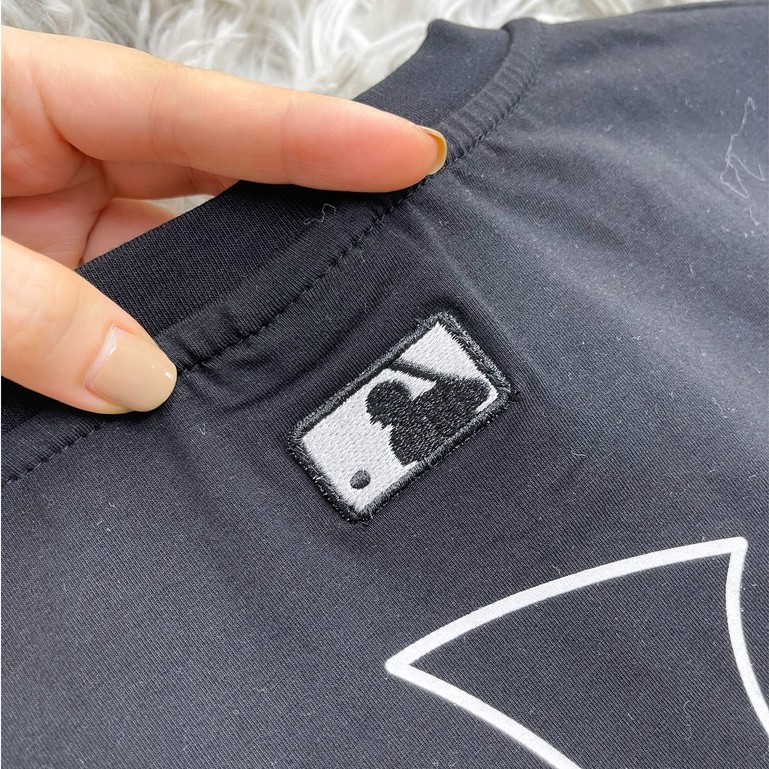 [ M.L.B XUẤT DƯ XỊN   ] Áo Phông / Áo Thun Đôi NY Mega-Logo Overfit T-Shirts NEW YORK (ẢNH THẬT) | FULL TEM TAG CODE