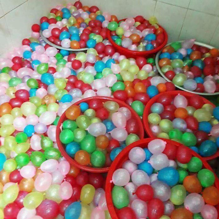 GIẢM Bộ quả bóng nước. BỘ BÓNG CHÙM NƯỚC KỶ YẾU  bột màu kỉ yếu