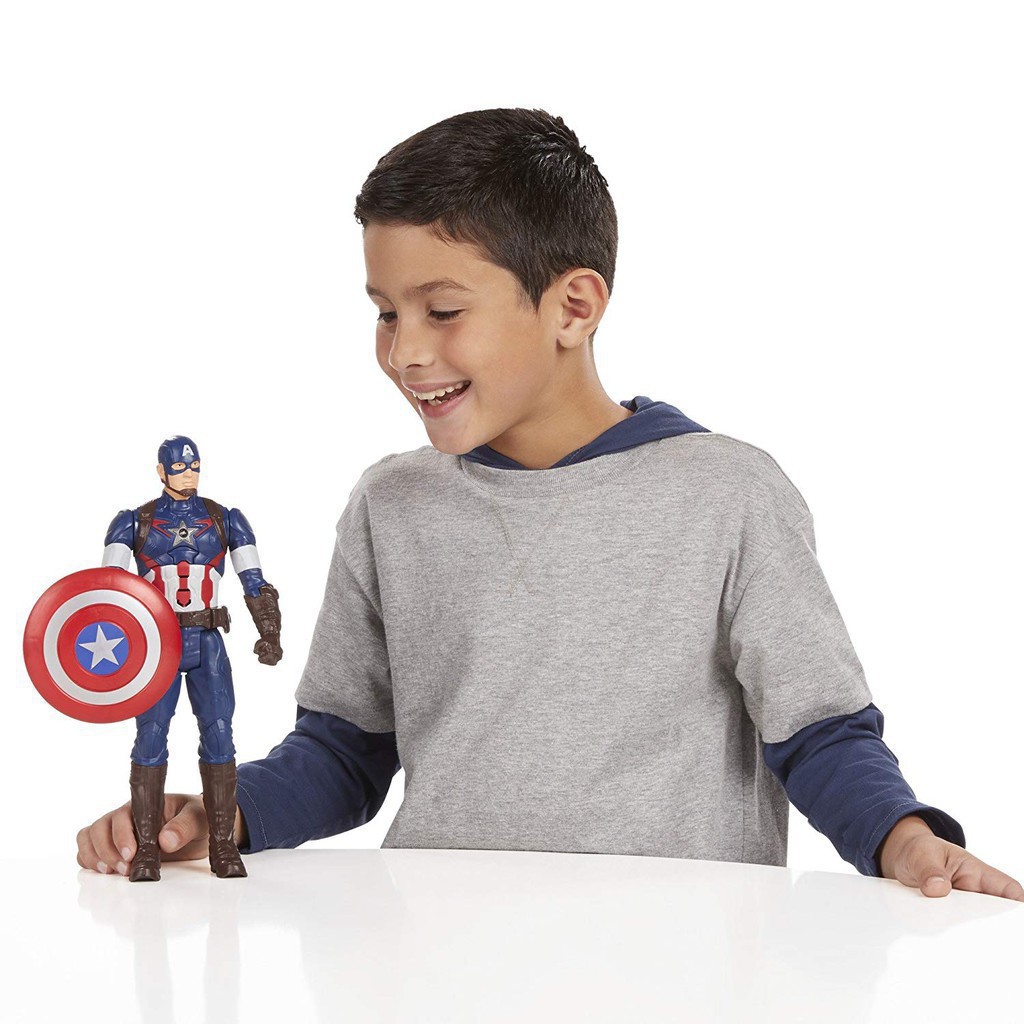 Đồ chơi mô hình siêu anh hùng Marvel Đội Trưởng Mỹ Captain America cao 30cm