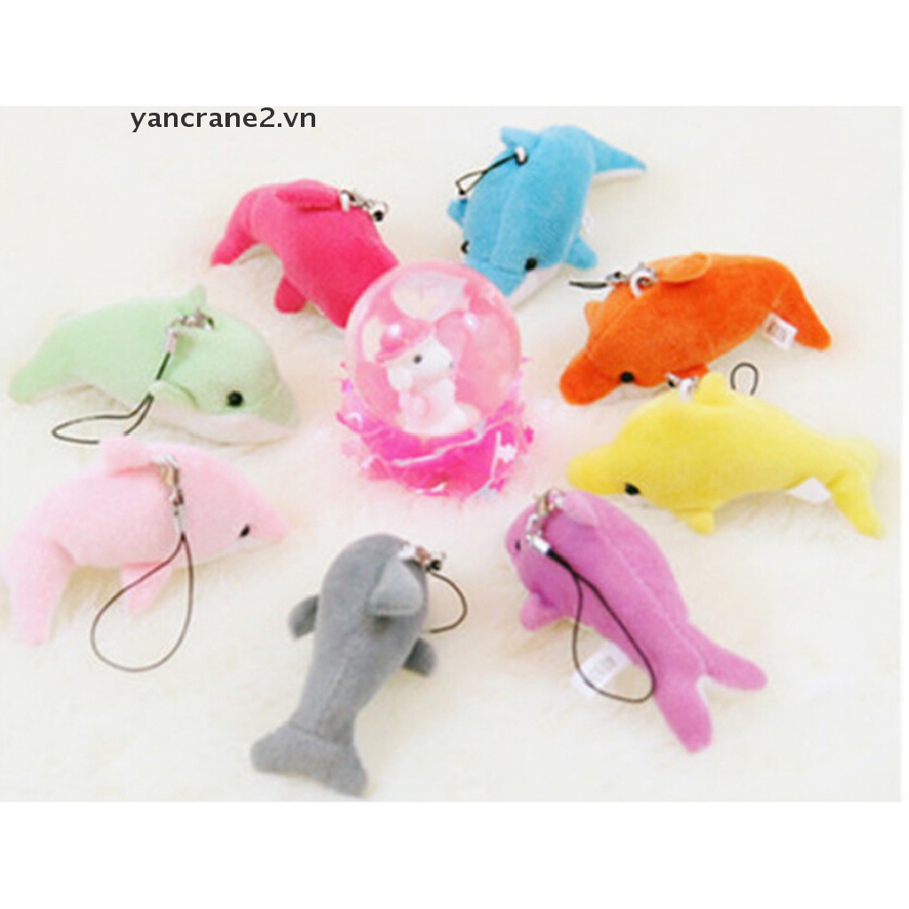 Bộ 2 Cá Heo Nhồi Bông 6CM Trang Trí Bó Hoa Cưới / Quà Tặng